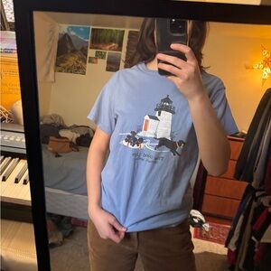 Light Blue Graphic T-Shirt